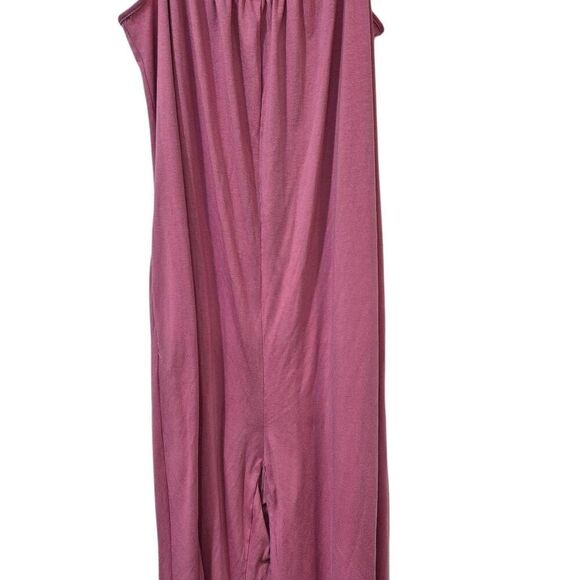 Amazon Women's Dusty Pink Poly/Spandex Jersey Knit Adj Straps Overalls Jumpsuit - Picture 6 of 13